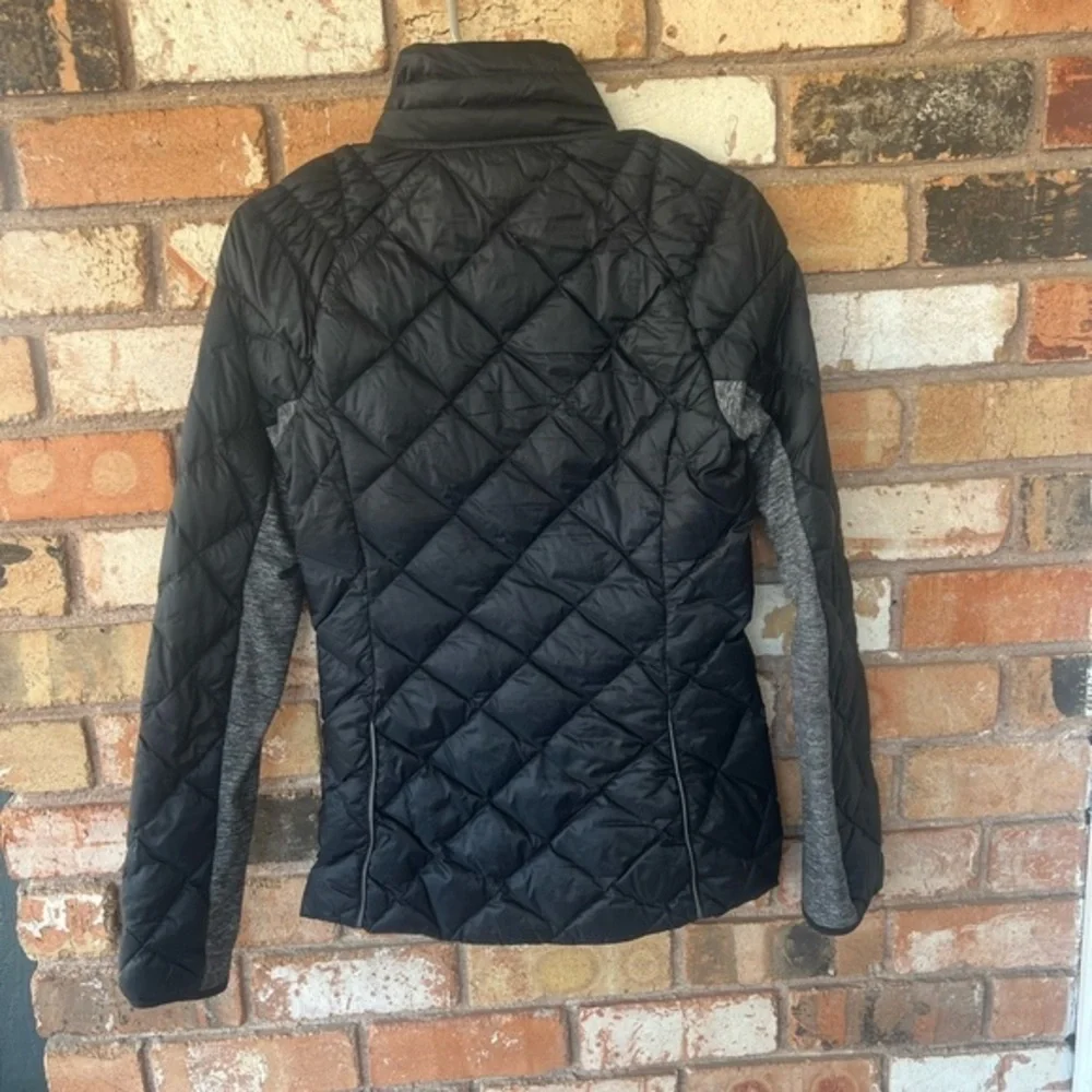 Lululemon Athletica Run Reversible Turn Around 650 Fill Down Black Jacket Sz 4